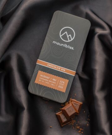 Hazelnut Chocolate Bar – 250MG THC | 33% Cacao